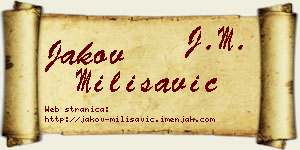Jakov Milisavić vizit kartica